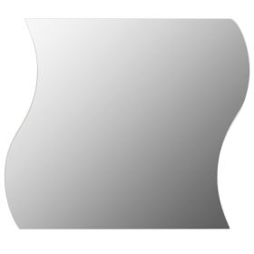 8 Pieces Of 20 X 20cm Corrugated Glass Wall Mirrors