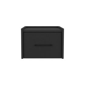 Floating Nightstand Calion, Bedroom, Black