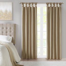 Twist Tab Total Blackout Window Curtain Panel(Only 1 Pc Panel) (Color: as Pic)